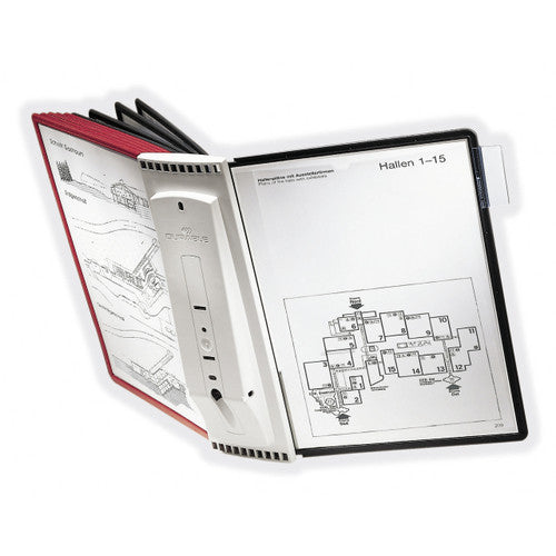 Sherpa Wall Display System A4 with 5 Red and 5 Black Panels