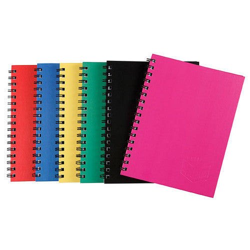 Spirax Hardcover Notebook A6 200 Pages Assorted Colours Box of 5