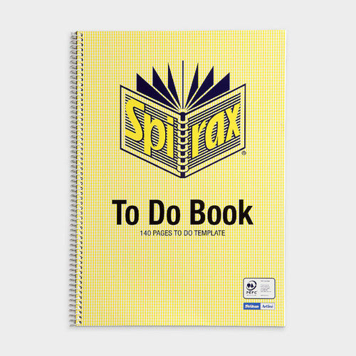 Spirax To Do Book A4 Spiral 140 Page