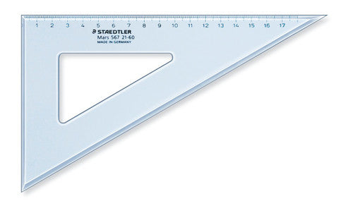 Staedtler Mars 21cm Set Square 60/30 Degree Pack of 10 567 21-60