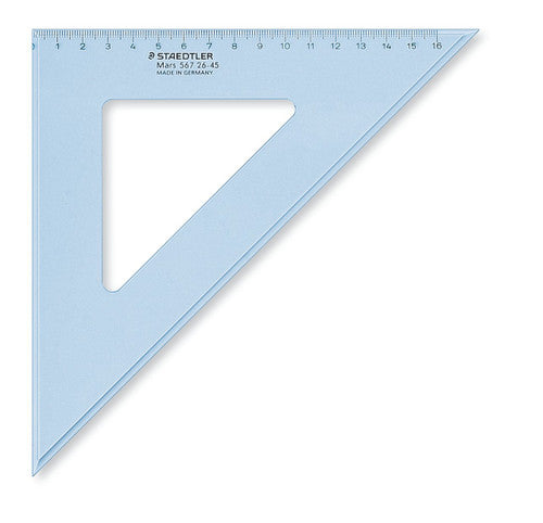Staedtler Mars Set Square 26cm 45/45 Degree 10 Pack 567 26-45
