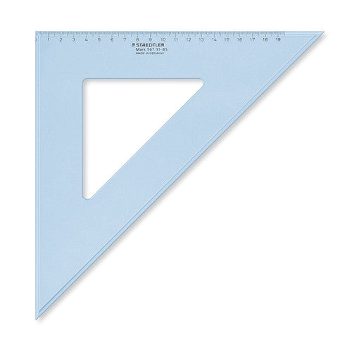 Staedtler Mars 31cm Set Square 45/45 Degree Pack of 10 567 31-45