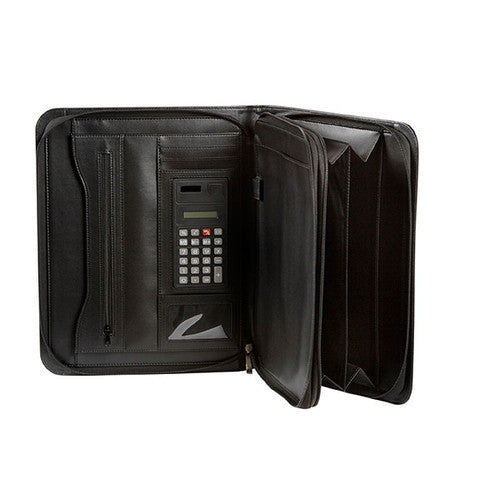 Spirax Executive Zippered Compendium With Handles A4 Black