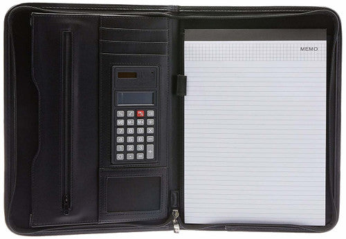 Spirax Slimline Zippered Notebook Compendium A4