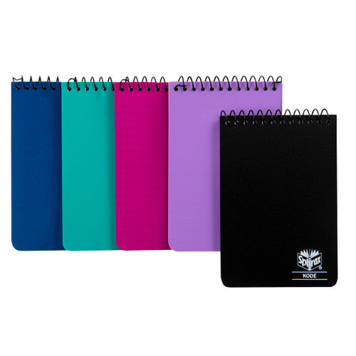 Spirax Kode Pocket Notebook 76 x 122mm 96 Page Assorted Pack of 5 Box of 24