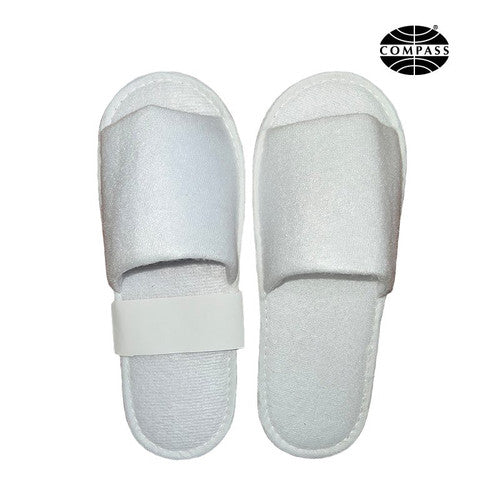 Compass Slimline Hotel Slippers Terry Cotton in Paper Sleeve Carton of 200