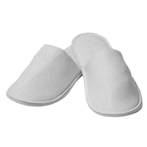 Compass Hotel Slippers Closed Toe Terry Cotton Pack of 100