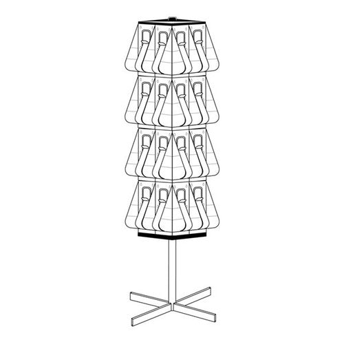 Deflecto Deluxe Rotating Floor Stand DL x 32