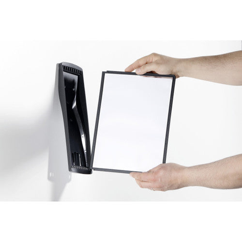 Sherpa Style Economy Wall Display System A4 with Panels Black