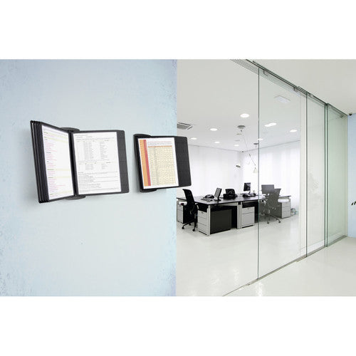 Sherpa Style Economy Wall Display System A4 with Panels Black