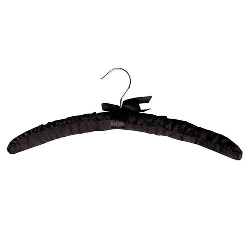 Compass Satin Hanger Black Pack of 100