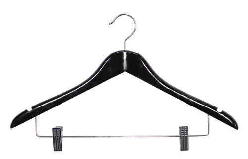 Compass Standard Hook Hanger with Clips Black 12mm Pack of 100