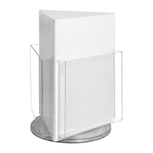 Deflecto Rotating Countertop Brochure Holder A4 White