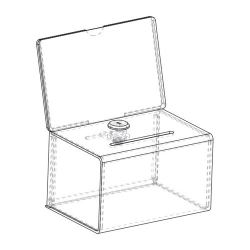 Deflecto Donation Box A6 Landscape