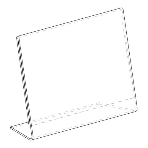 Deflecto Slanted Sign Holder A6 Landscape
