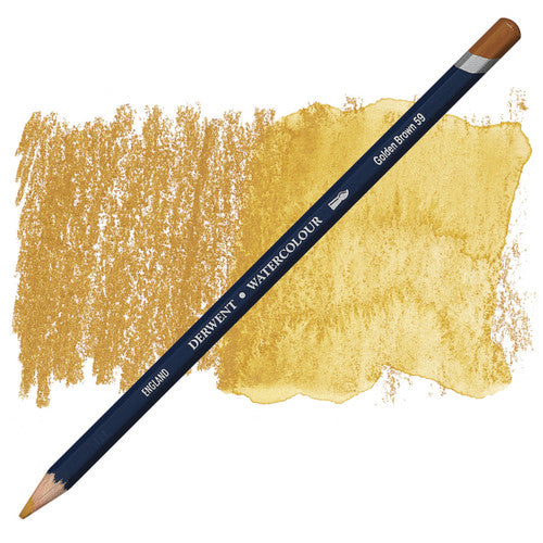 Derwent Watercolour Pencil Golden Brown Box of 6