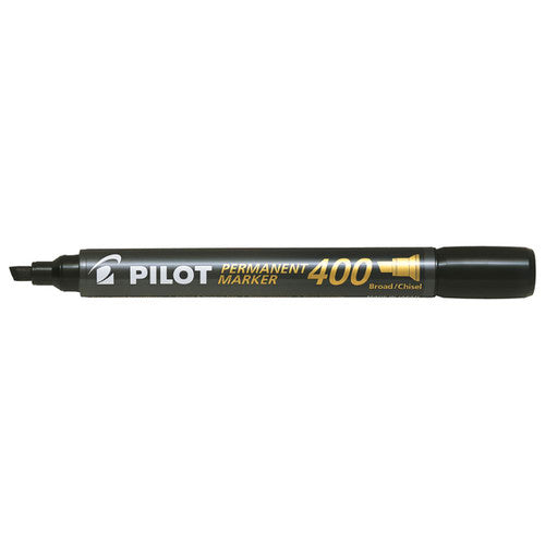 Pilot SCA-400 Permanent Marker Chisel Broad Black Box of 12