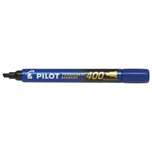 Pilot SCA-400 Permanent Marker Chisel Broad Blue Box of 12