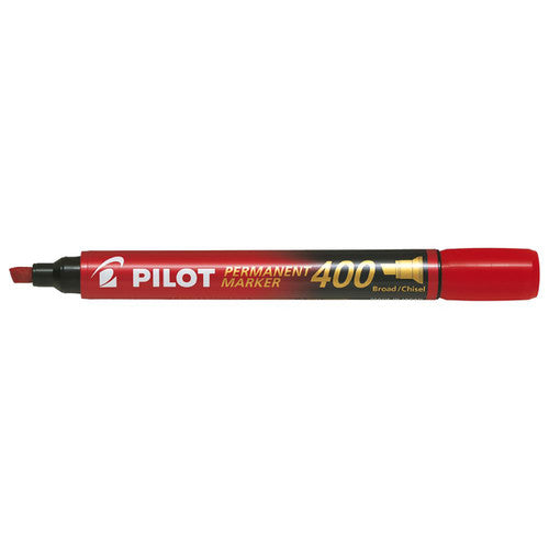 Pilot SCA-400 Permanent Marker Chisel Broad Red Box of 12