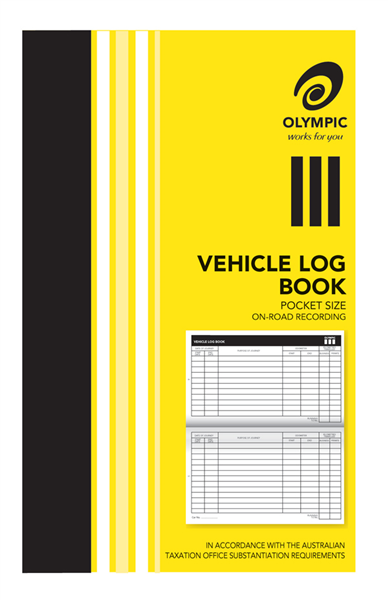 Olympic Vehicle Log Book Pocket 64 Pages Stapled