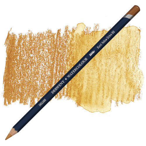 Derwent Watercolour Pencil Burnt Yellow Ochre Box of 6