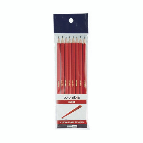 Columbia Cadet Lead Pencils Hexagonal HB Pack 8