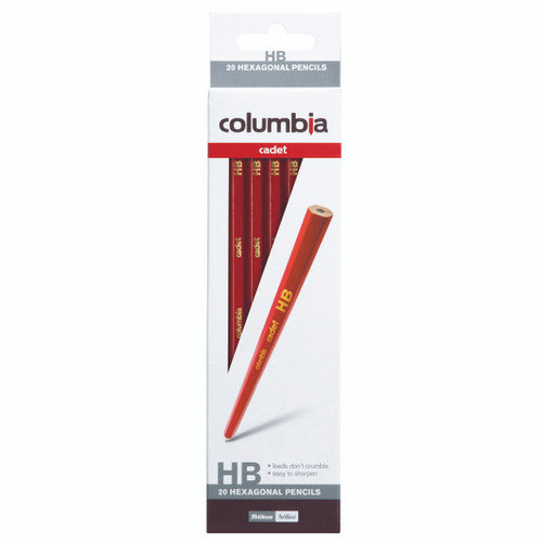 Columbia Cadet Lead Pencils Hexagonal HB Box 20