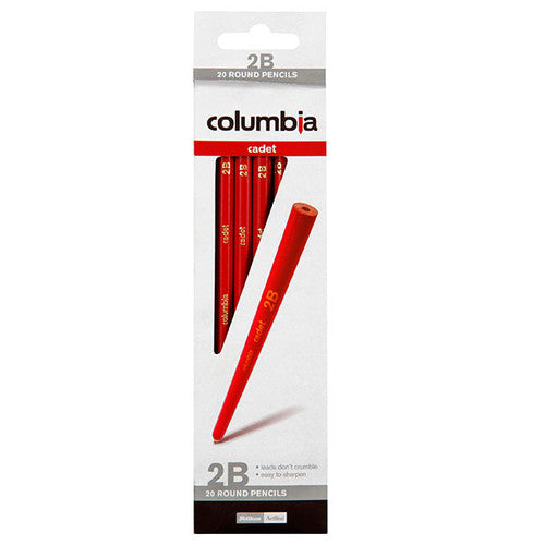 Columbia Cadet Lead Pencils Round 2B Box 20