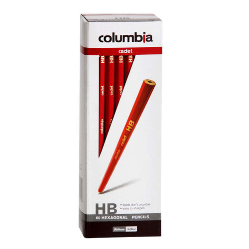 Columbia Cadet Lead Pencils Hexagonal HB Box 60