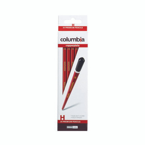 Columbia Copperplate Lead Pencils Hexagonal H Box 20