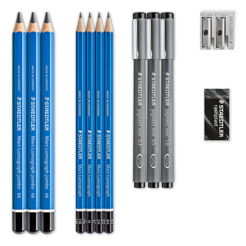 Staedtler 61 100 Design Journey Mixed Set Lumograph Set