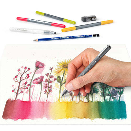 Staedtler 61 3001-1 Design Journey Mixed Set Floral Watercolour Set