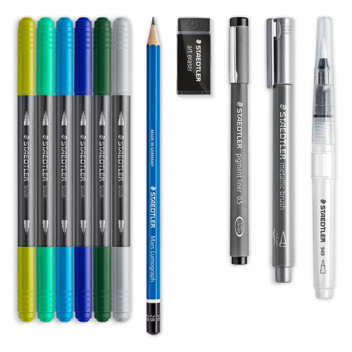 Staedtler 61 3001-2 Design Journey Mixed Set Hand Lettering and Watercolour Set