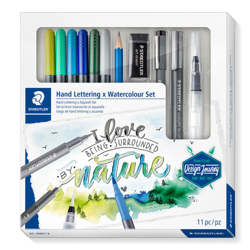 Staedtler 61 3001-2 Design Journey Mixed Set Hand Lettering and Watercolour Set