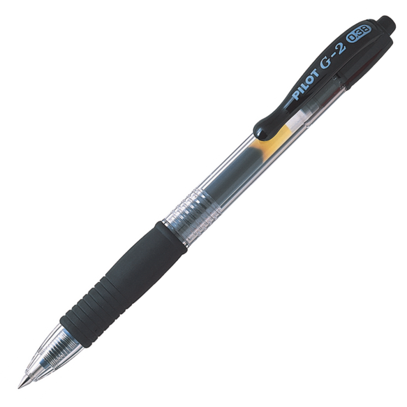 Pilot G-2 Retractable Gel Pen 0.38mm Black Box of 12-2