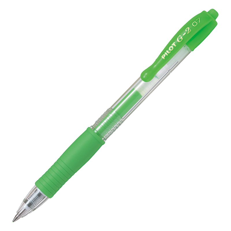 PILOT G-2 Retractable Gel Fine Neon Green Box of 12-1