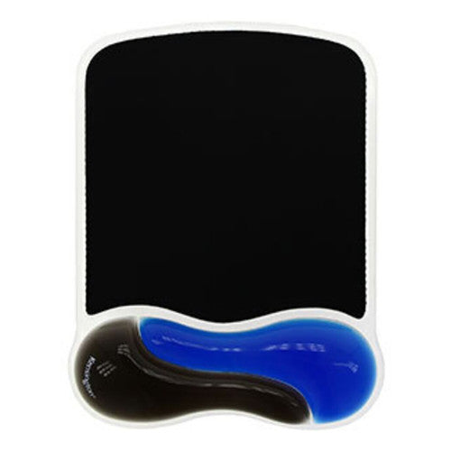 Kensington Duo Gel Mouse Pad with Wrist Rest Blue and Black