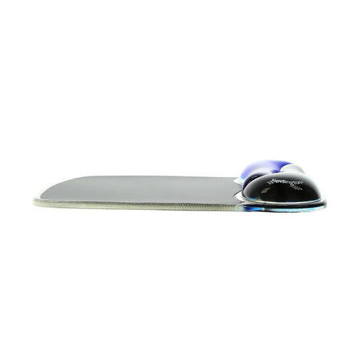 Kensington Duo Gel Mouse Pad with Wrist Rest Blue and Black