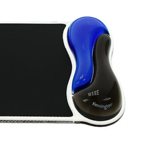 Kensington Duo Gel Mouse Pad with Wrist Rest Blue and Black