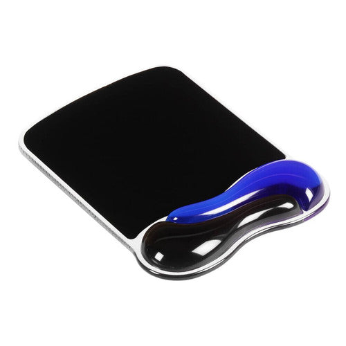 Kensington Duo Gel Mouse Pad with Wrist Rest Blue and Black
