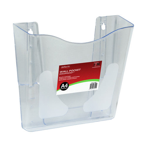Deflecto Wall Pocket DocuPocket Clear A4 Portrait