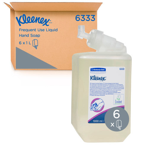 Kleenex Frequent Use Hand Soap Clear 1000ml Cartridge Case of 6