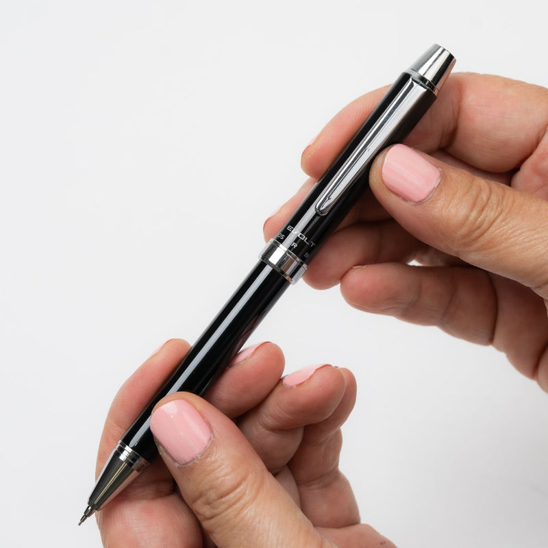 PILOT Evolt Retractable Ballpoint + Mechanical Pencil  2+1 Black Barrel with  Black & Red Ink-2
