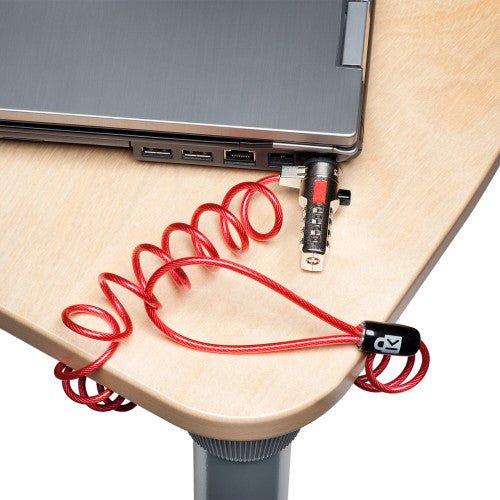Kensington Portable Combination Laptop Lock Red