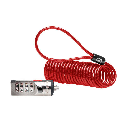 Kensington Portable Combination Laptop Lock Red
