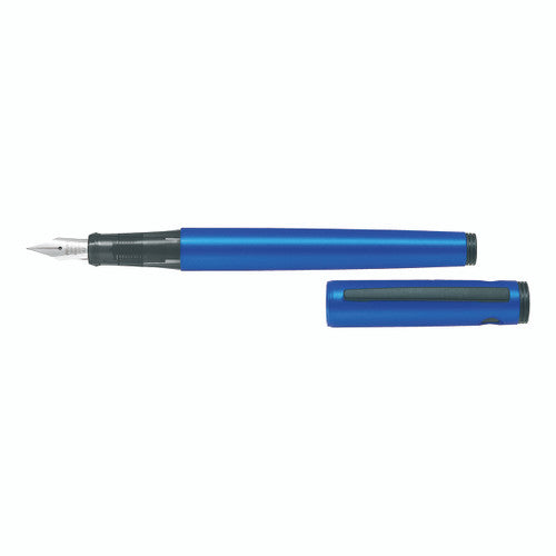 Pilot Explorer Fountain Pen Metallic Blue Barrel Fine Nib
