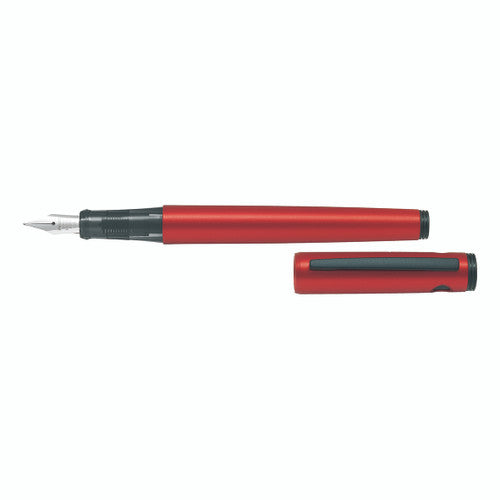 Pilot Explorer Fountain Pen Metallic Red Barrel Medium Nib