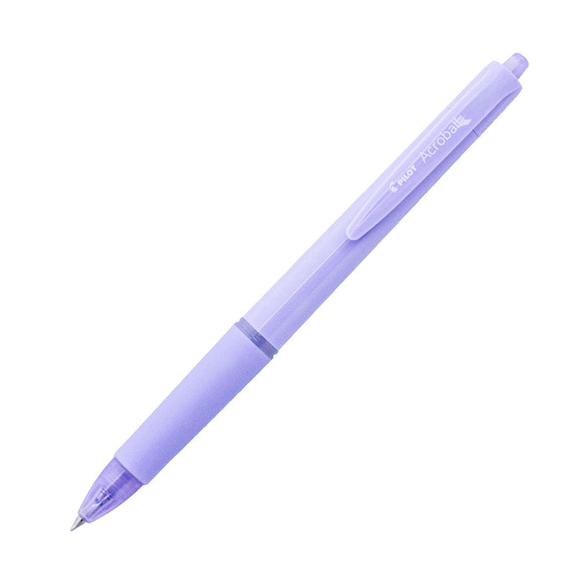PILOT Acroball 150 Hybrid Retractable Ballpoint Extra Fine Purple Barrel Black Ink Box of 10-1