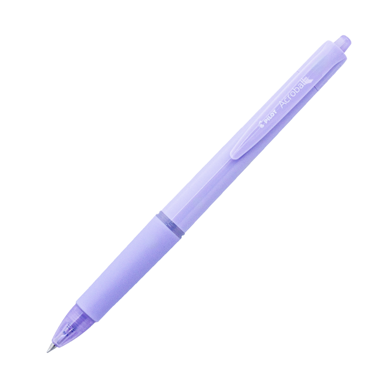 PILOT Acroball 150 Hybrid Retractable Ballpoint Extra Fine Purple Barrel Black Ink Box of 10-1
