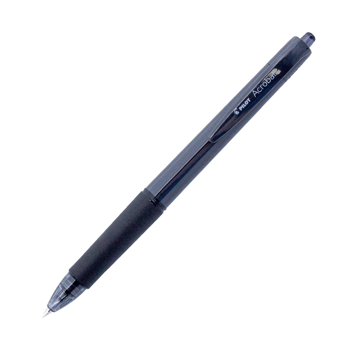 PILOT Acroball 150 Hybrid Retractable Ballpoint Fine Black Barrel Black Ink Box of 10-1